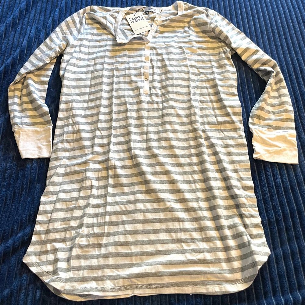 NWT Happy Mama Henley Pajama Sz XL